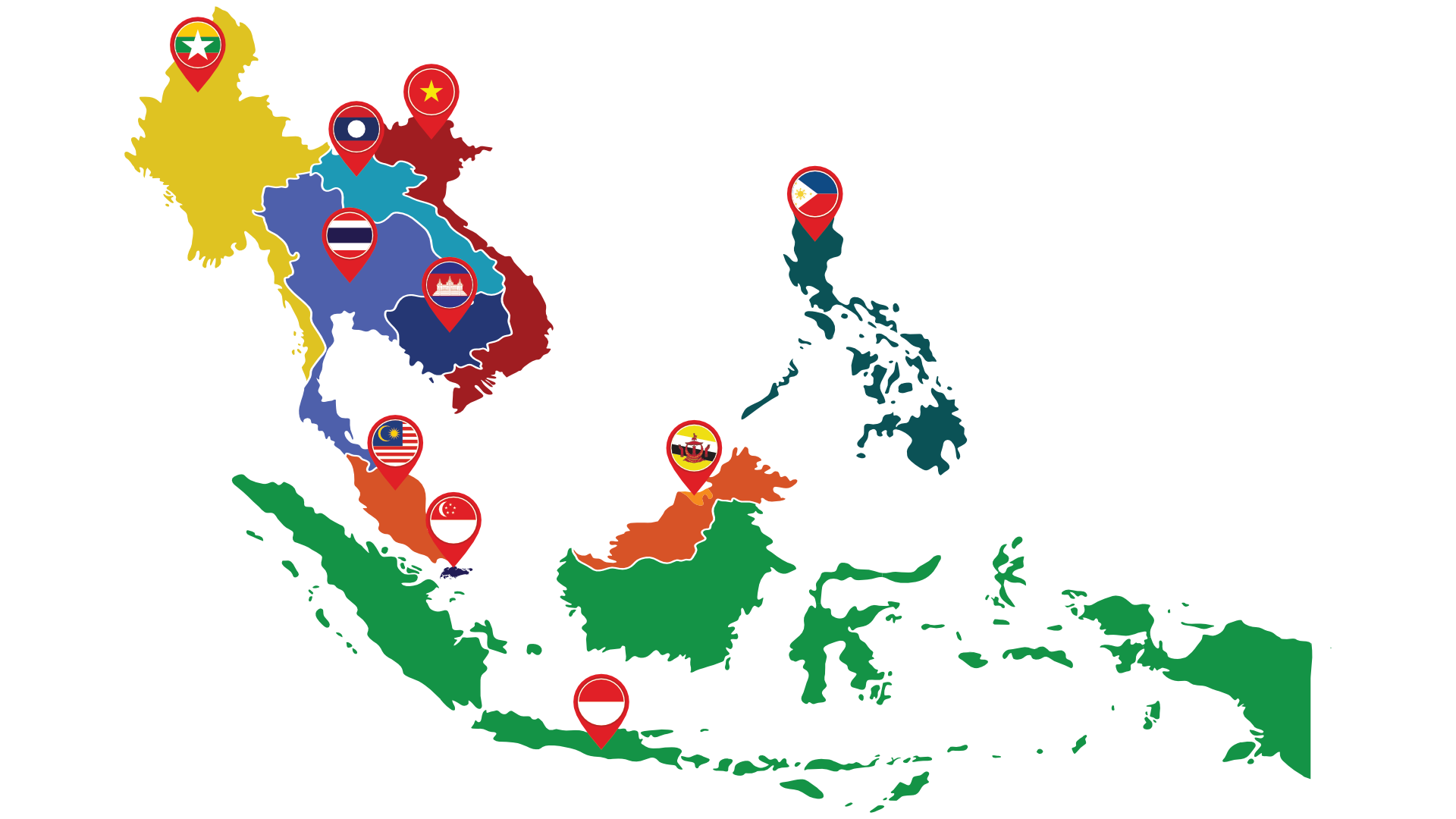 ASEAN States Map